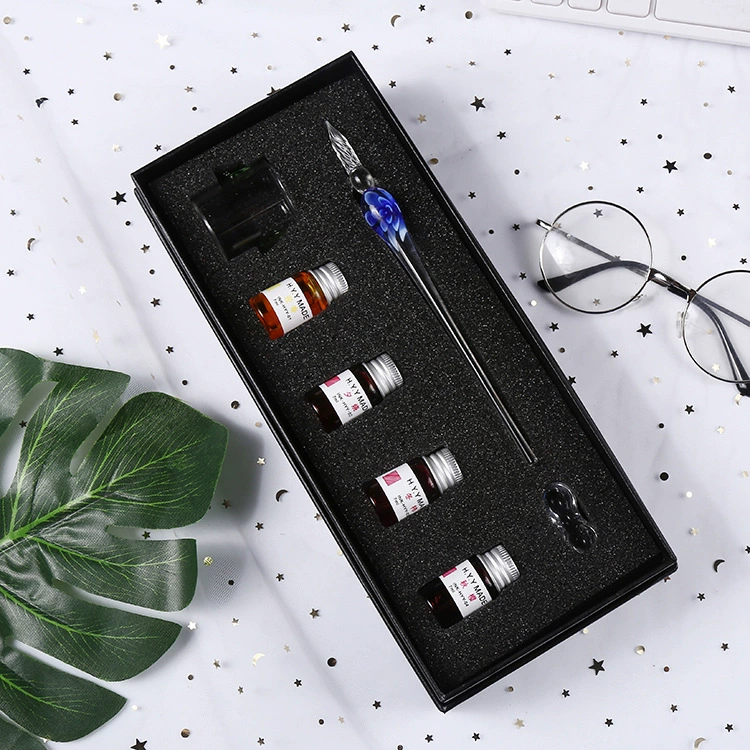 Glass gift-boxed pen, set for students