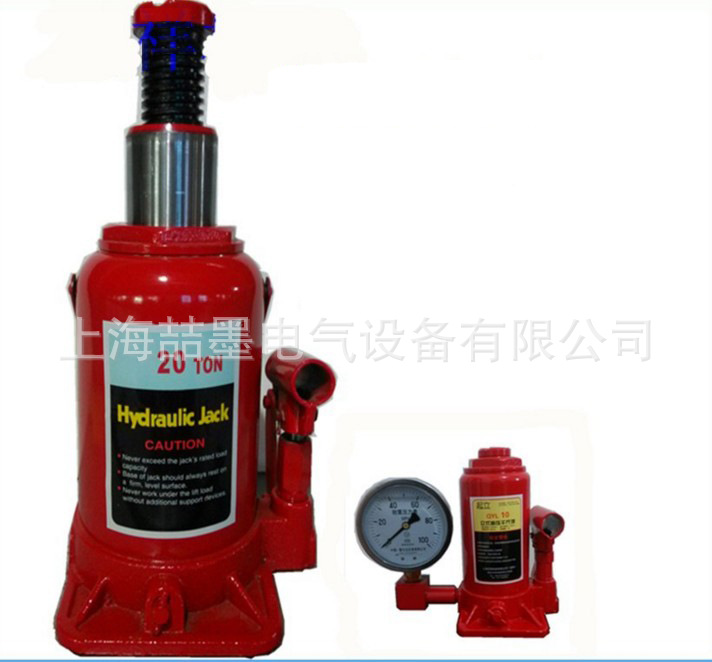 神模 QYL20T油压千斤顶 立式液压千斤顶 汽车千斤顶 带压力表