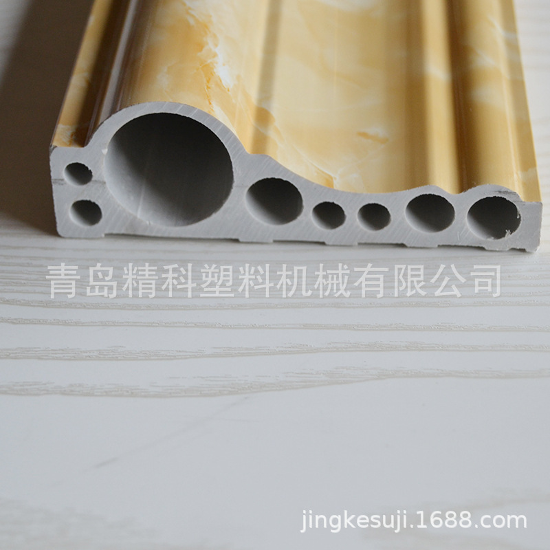 现货供应 仿大理石UV板装饰线条生产线 PVC电梯门套边条设备厂家