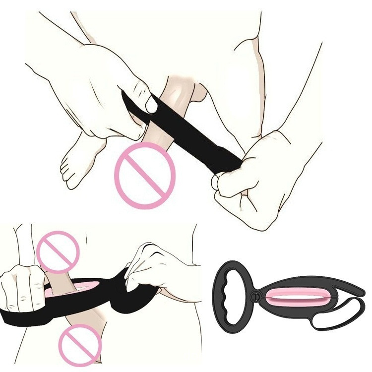 Penilizer Male wearing penis stretching clip Kenyu Massage Masturbation exercise j