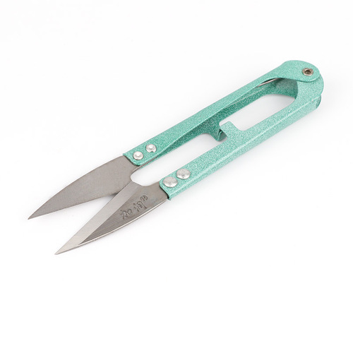 Wholesale Plus Lining Shears, High-Quality Cross-Stitch Scissors, U-Shaped Small Scissors, Home Thread Scissors, High-Carbon Yarn Cutters
