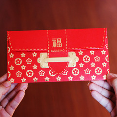 2023 New Year Creative Personalized Bronzing Red Packet Wedding European-style Red Packet Wedding Supplies Red Packet Bag