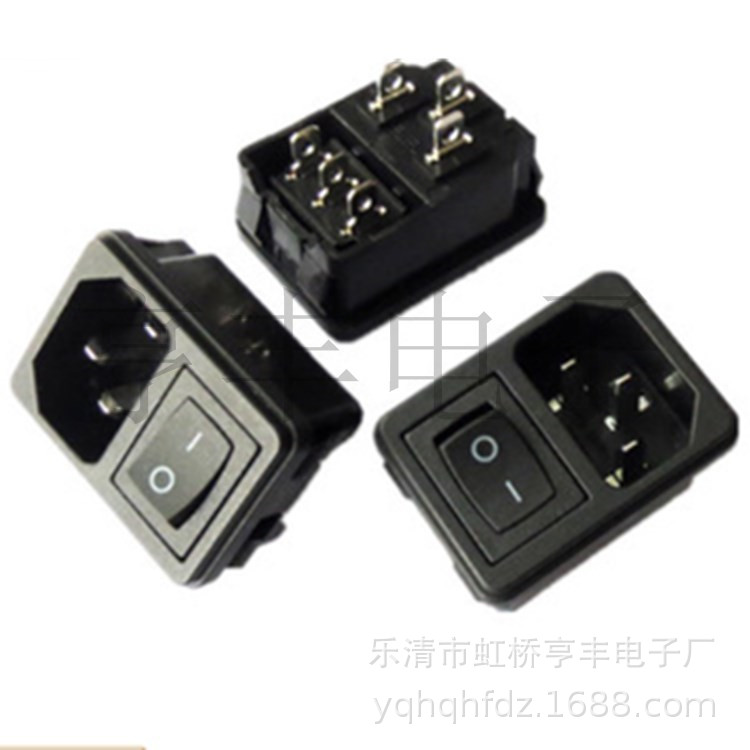 销售AC-02电源插座二合一带保险丝电源插座