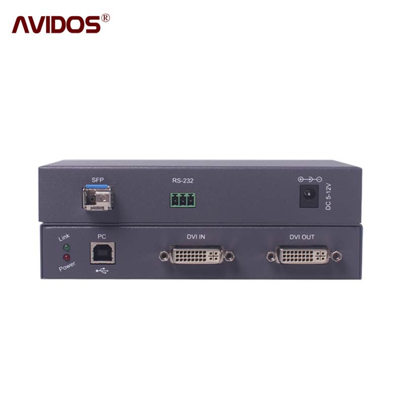 中卜 dvi kvm光端机传输器dvi转光纤usb光纤延长器单多模支持4k