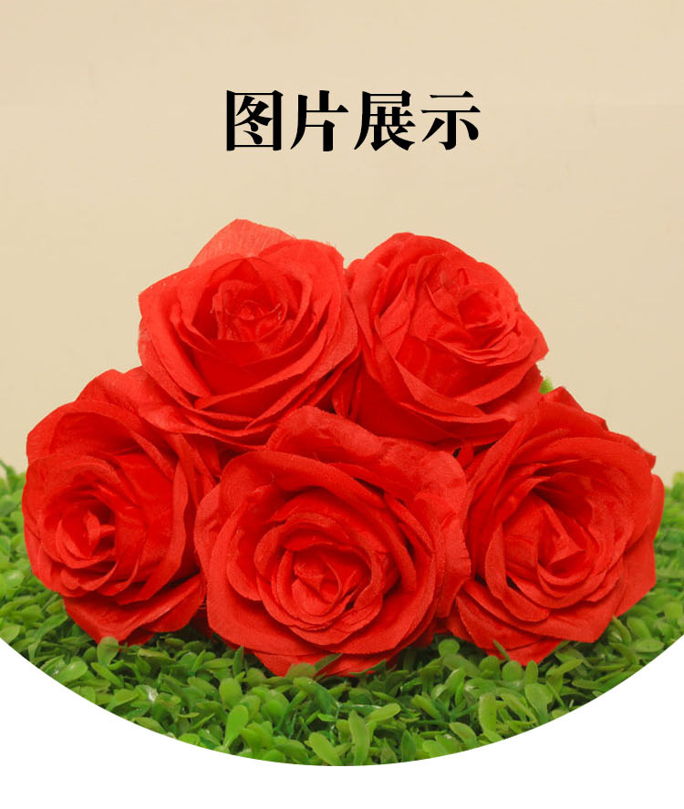 Artificial rose flowers, artificial flower heads, artificial flower wholesale, DIY small flower buds, wedding flower wall flower arrangement detail image 1