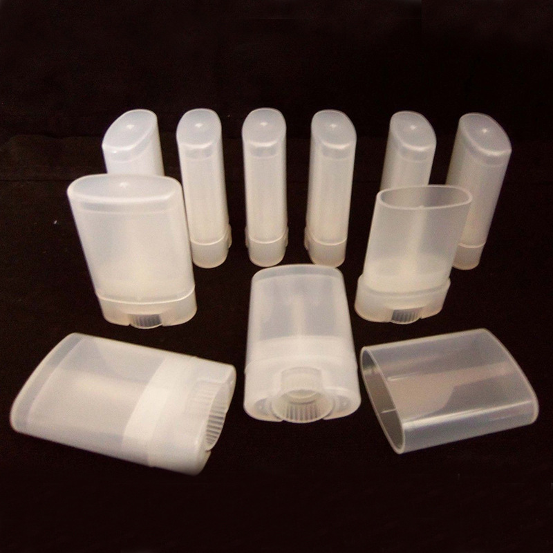 15g Tubo plano blanco transparente antitranspirante tubo cuerpo fragancia desodorante crema botella