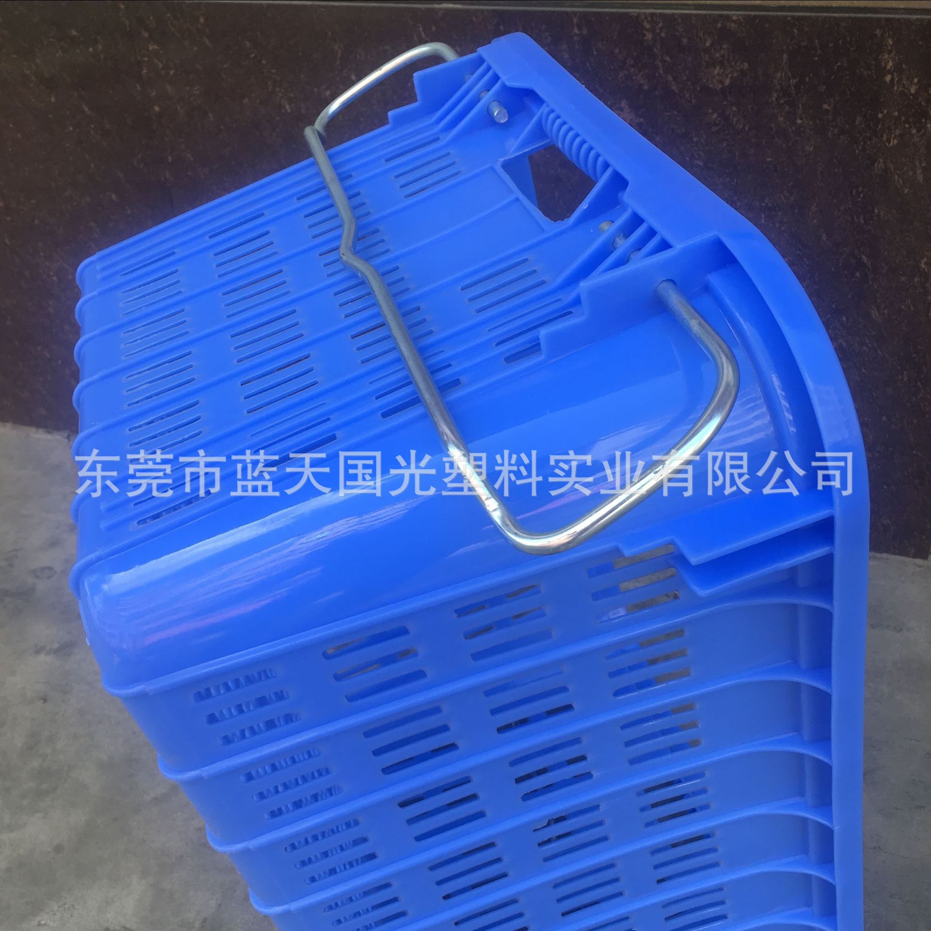 水果蔬菜框种植基地塑料包装运输周转萝 带铁耳塑料胶萝塑料萝