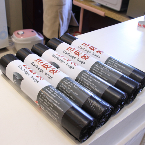 Thickened Sanitary Garbage Bag Disposable Large Black Kitchen Property Hotel Extra Thick Plastic Bag Wholesale