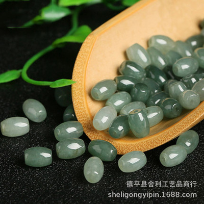 Relic Emerald Passepartout Loose bead natural Emerald Oil Green Beads Transfer bead parts
