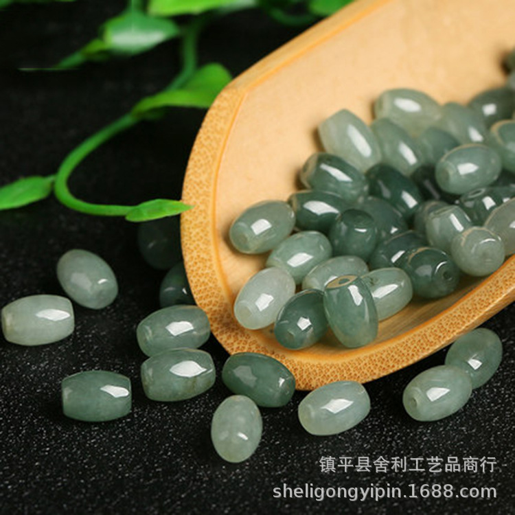 Relic Emerald Passepartout Loose bead natural Emerald Oil Green Beads Transfer bead parts