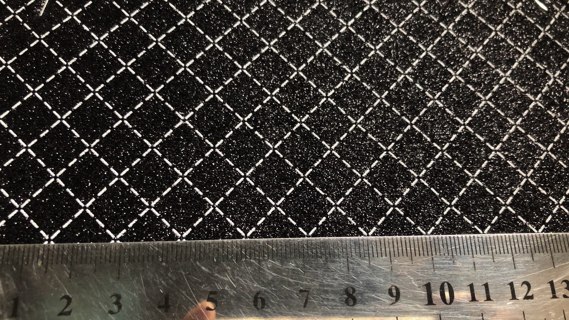 格丽特金葱粉印花棱型方格PU皮革面料人造革箱包手袋玩具电子产品