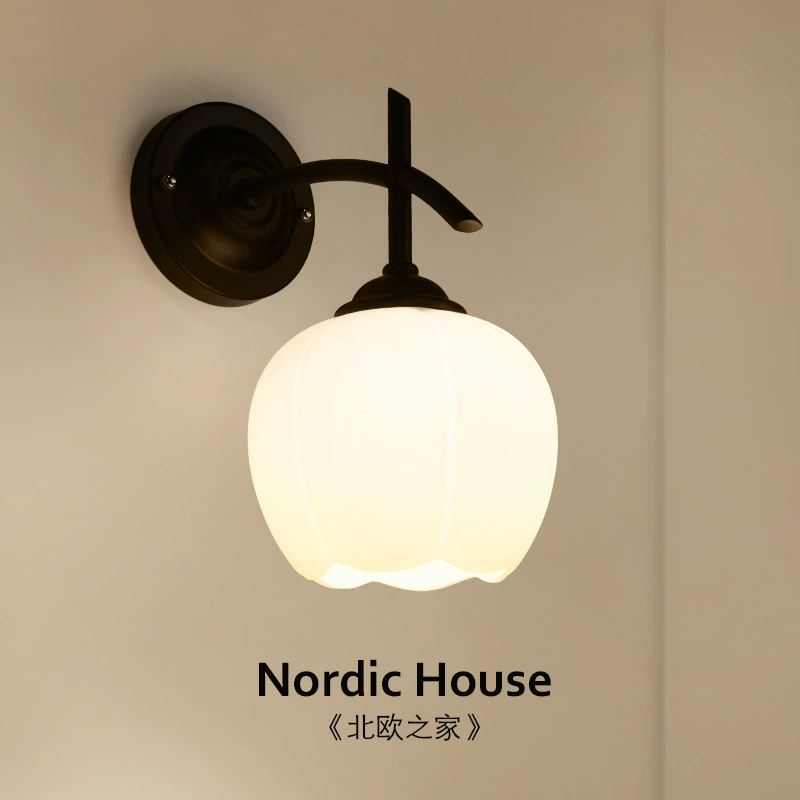 Modern sconce, glass wall lights for bed for bedroom