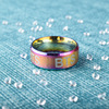 Anti -adolescent album surrounding official ring rings Laser ring, male and female student couple ring