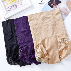 Postpartum Seamless Lace High Waist Tummy Control Panties for Women Body Shaping and Butt Lifting Honeycomb Bottoming High Waist Tummy Control Panties