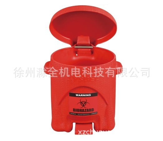 Sbel Wa8109200 Biochemical Trash Can Red 6 Gallon Polyethylene Material Sbel Wa8109200 Biochemical Trash Can Red 6 Gallon Polyethylene Material