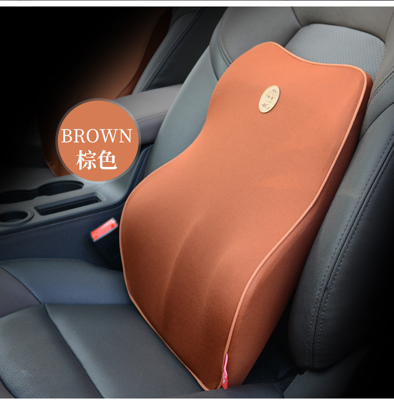 In-Stock Car Seat Cushion Lumbar Support Breathable Memory Foam Driver Seat Care Massage Backrest Cushion