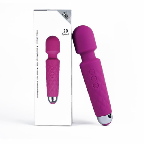Foreign trade rechargeable strong shock AV stick for female masturbation, vibration massage, fun teasing G-spot stimulation, adult products wholesale