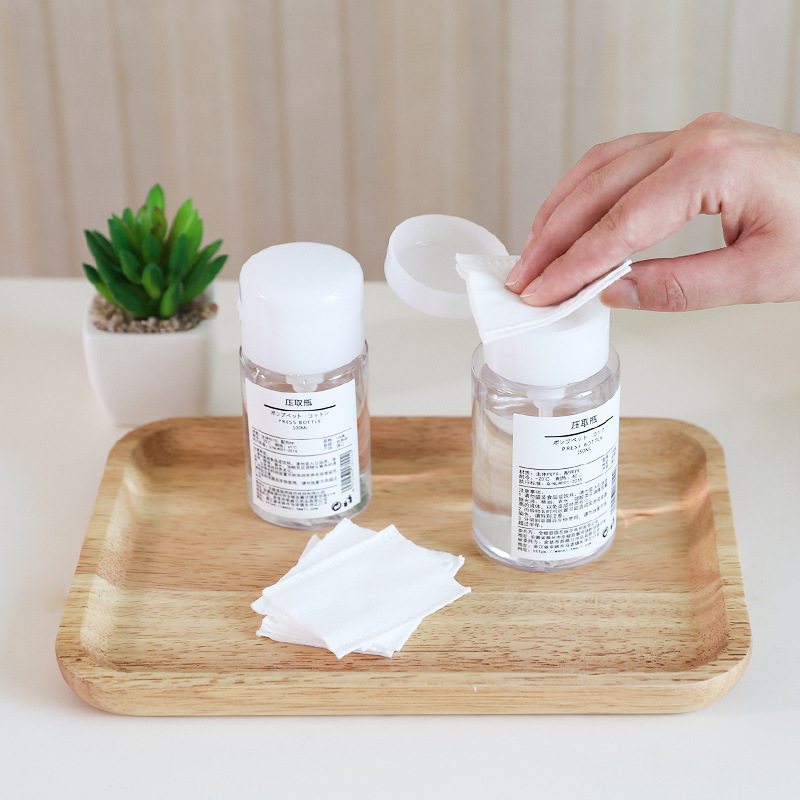 100mL botella de Presión removedor de maquillaje botella de tóner de aceite loción hidratante botella de prensa cosmética de agua cosmética sub-botella