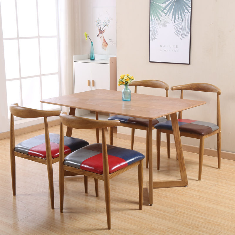 伊姆斯桌简约现代家用实木休闲公寓方桌 组合桌子 北欧餐桌材