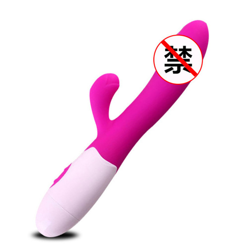 Silicone fashionable G-spot dual shock simulation massage stick female masturbator av stick adult sex toy