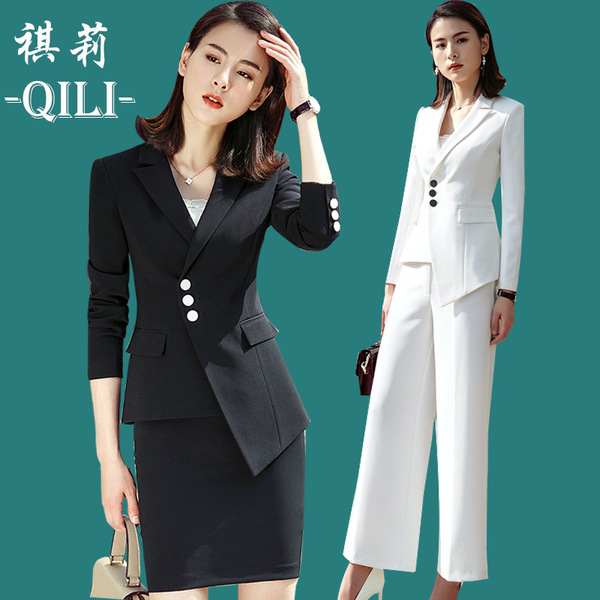 New style fashion self-cultivation teacher host work suit formal suit