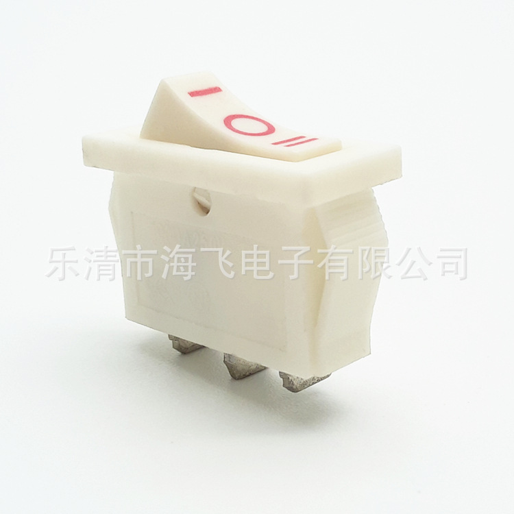 供应 白色船型开关 KCD1-107A KCD1-101 三脚二脚开关