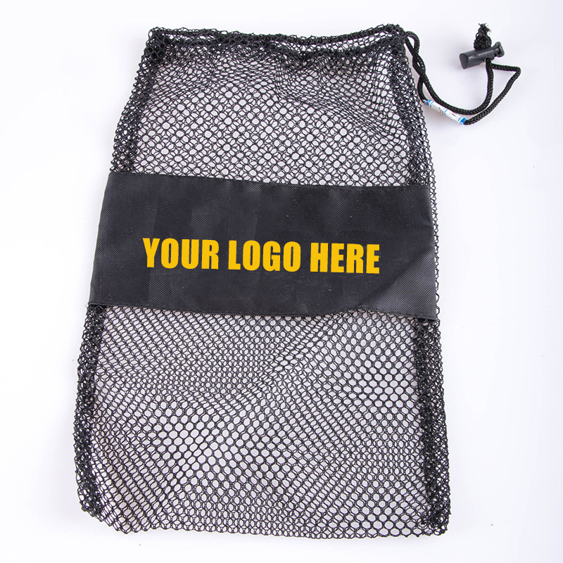 customized Mesh cloth Drawstring Storage dustproof Portable Mesh bag Can be printed logo Polyester fiber Mosaic Mesh bag