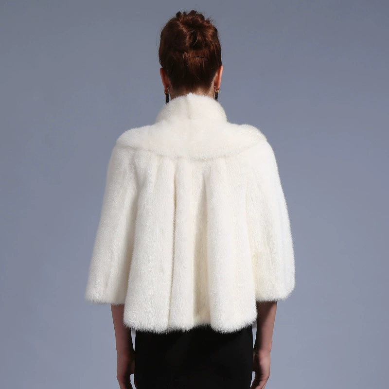 Фланяй Нью Mink Fur Jacket White Classic Princess Shirt Fur Coat Jacket Women's Fur Clothing Processing