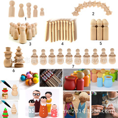 Wooden handicrafts, toy wooden puppet, raw wood DIY painted wood household decoration, shelf decoration, car wooden decoration