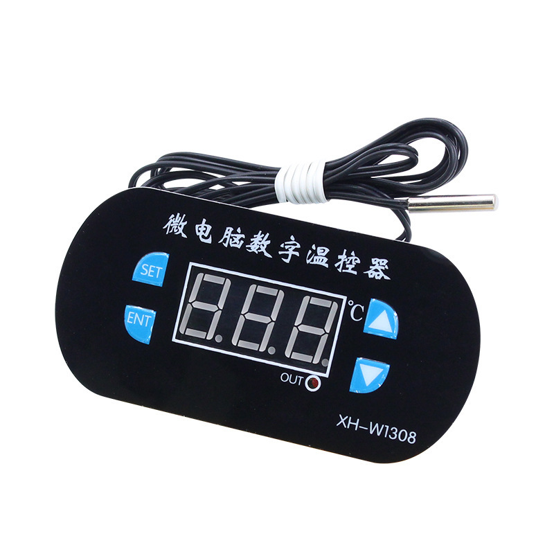XH-W1308 thermostat digital temperature controller temperature control switch temperature control adjustable digital display 0.1 XH-W1308 thermostat digital temperature controller temperature control switch temperature control adjustable digital display 0.1