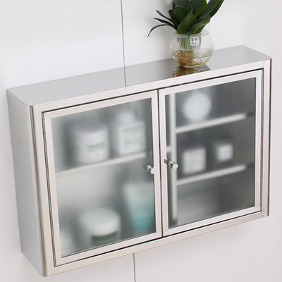 法珀萊不鏽鋼鏡櫃衛生間儲物櫃置物櫃單開門鏡櫃挂牆式鏡箱定制