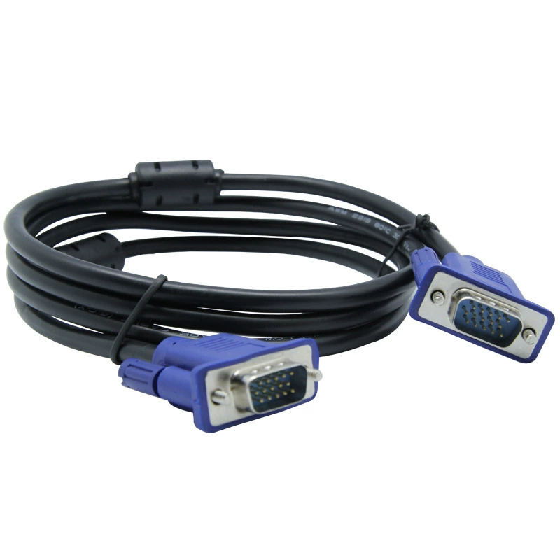 VGA cable 3+2 computer TV display connection cable VGA projector HD line data cable 1.5 meters