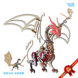 Реалистичный мультяшный динозавр для школьников, модель животного, деревянная головоломка, игрушка, «сделай сам»