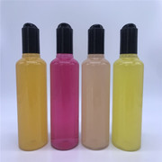 厂家直销 100ml透明圆肩塑料瓶千秋盖按压瓶化妆品分装瓶