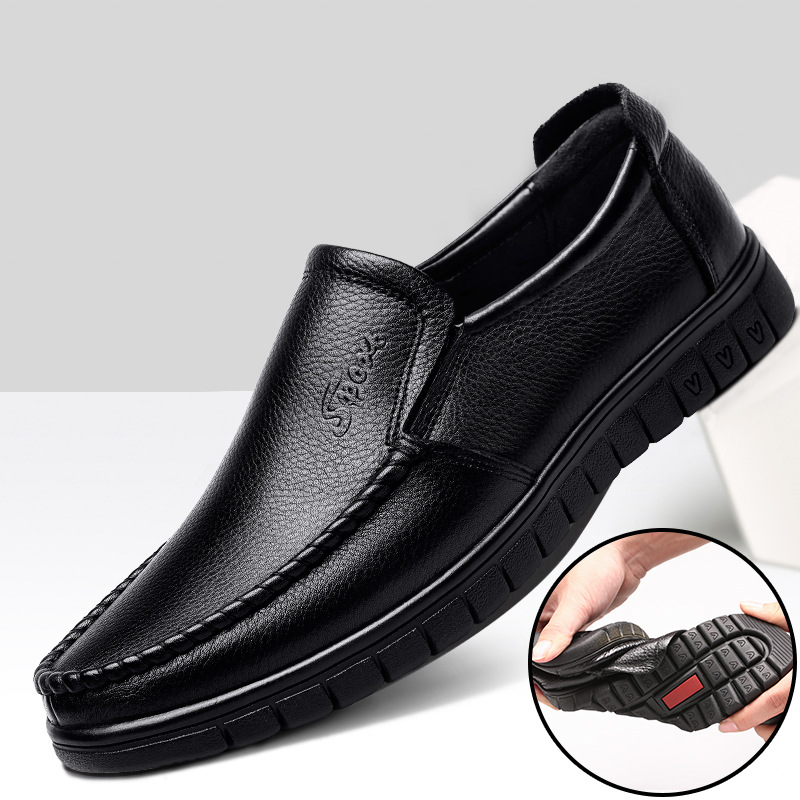 2021 autumn men's leather shoe covers fo...