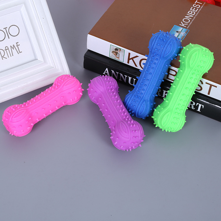 Suministro directo de fábrica TPR silbato barra de pegamento suave entrenamiento de sonido perro resistente a la mordedura molar interactivo perro de juguete para mascotas perro suministros