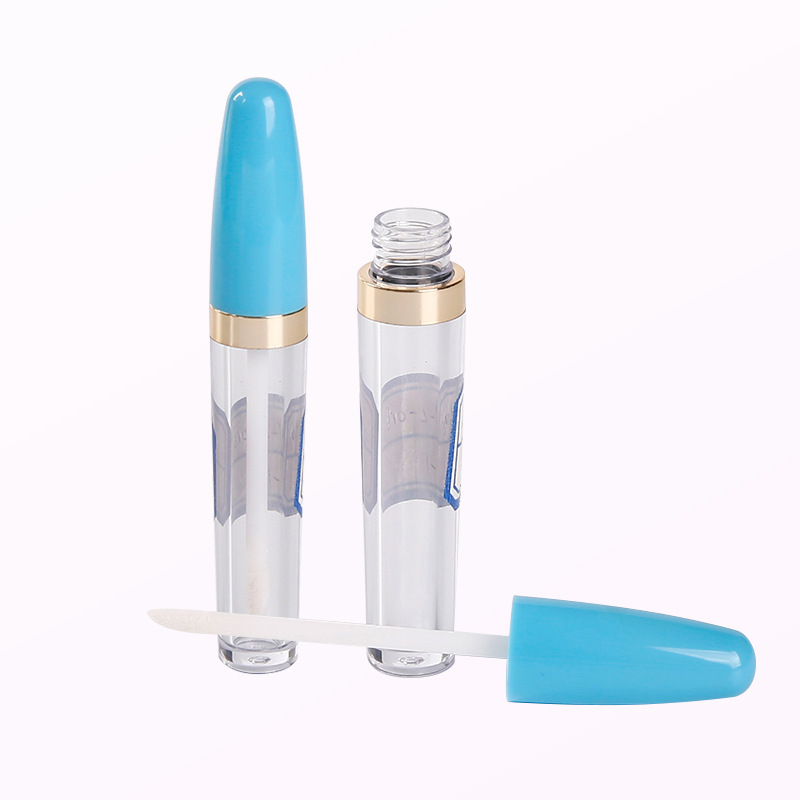 专业定制高档环保化妆品包装唇彩管 精致时尚透明塑料唇彩管