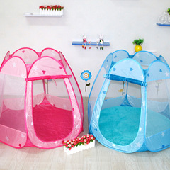兒童六邊形帶蓋滌綸布帳篷遊戲屋 室內戶外寶寶球池城堡可批發