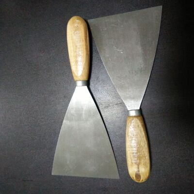 厂家直销木柄油灰刀加厚油灰刀桦木柄油灰刀铲刀清洁刀地板美缝刀|ms