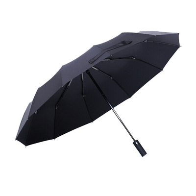 12 Fracture Umbrella reinforce Windbreak men and women Sunshade originality business affairs Advertising umbrella fully automatic Parasol
