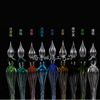Brush pointed glass pen dipped in water pen art colored ink crystal glazed glazed water gift brush pens creative