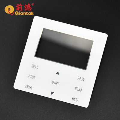 Strength Manufactor customized intelligence switch Acrylic control panel CNC Carved Silk screen Acrylic touch Lens