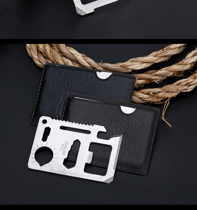 宝吉厂家直销多功能救生卡卡片刀 户外卡片工具多功能工具卡刀详情10