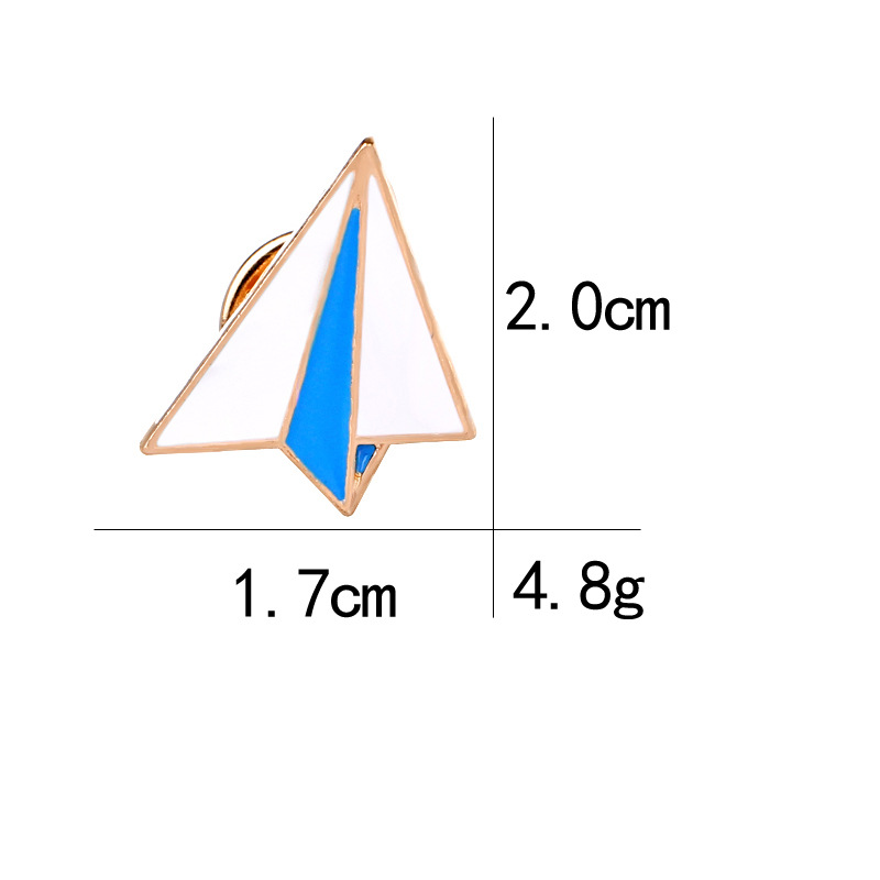 Fashion Creative Cartoon Childlike Paper Airplane Windmill Envelope Brooch display picture 15