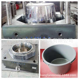 台州市黄岩塑料桶模具制造，塑胶桶模具 大桶模具结构图片