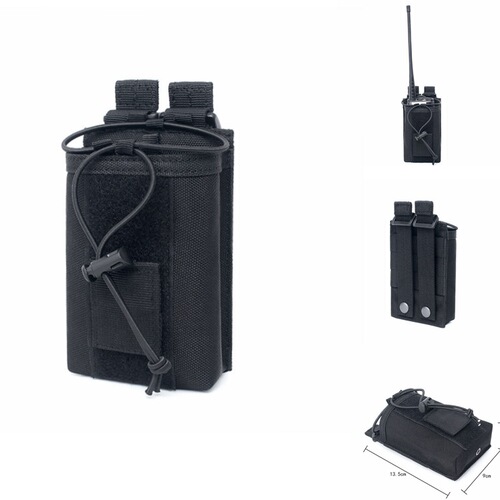 Outdoor tactical sports molle condor walkie-talkie bag, portable military fan accessory bag, small waist bag