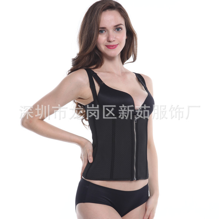 Corset Factory Direct Sales Women's Sports Zipper Inner-Breasted Breathable Rubber Mesh Vest Shapewear Fashion Corset Factory Direct Sales Women's Sports Zipper Inner-Breasted Breathable Rubber Mesh Vest Shapewear Fashion