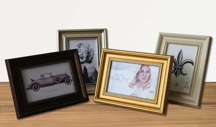 Hongyi Manufacturer Wholesale Frame European Style Photo Frame Retro Picture Frame Table 5 Inches 6781012A4 Wall Decoration