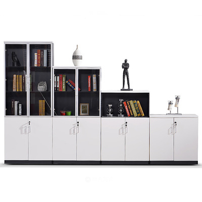 億方成辦公文件櫃財務檔案資料儲物櫃落地員工收納板式帶鎖書櫃