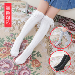 Summer new product twist Korean style children's stockings white mesh girls socks cotton socks mid-calf socks wholesale